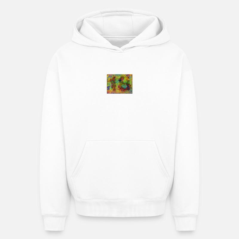 18e anniversaire - Sweat à capuche unisexe oversize épais SPREAD - blanc