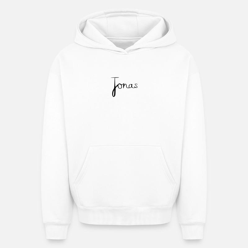 Jonas - Sweat à capuche unisexe oversize épais SPREAD - blanc
