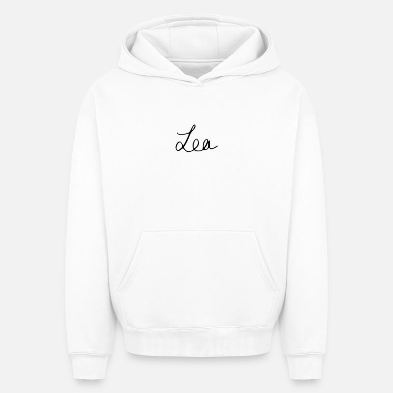 Léa - Sweat à capuche unisexe oversize épais SPREAD - blanc