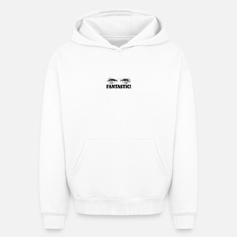 Fantastique! - Sweat à capuche unisexe oversize épais SPREAD - blanc