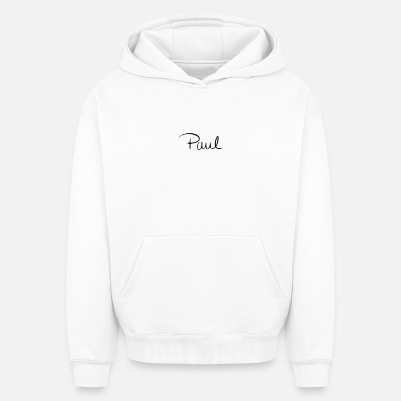 Paul - Sweat à capuche unisexe oversize épais SPREAD - blanc