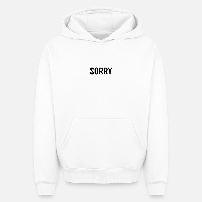 Excusez-moi - Sweat à capuche unisexe oversize épais SPREAD - blanc