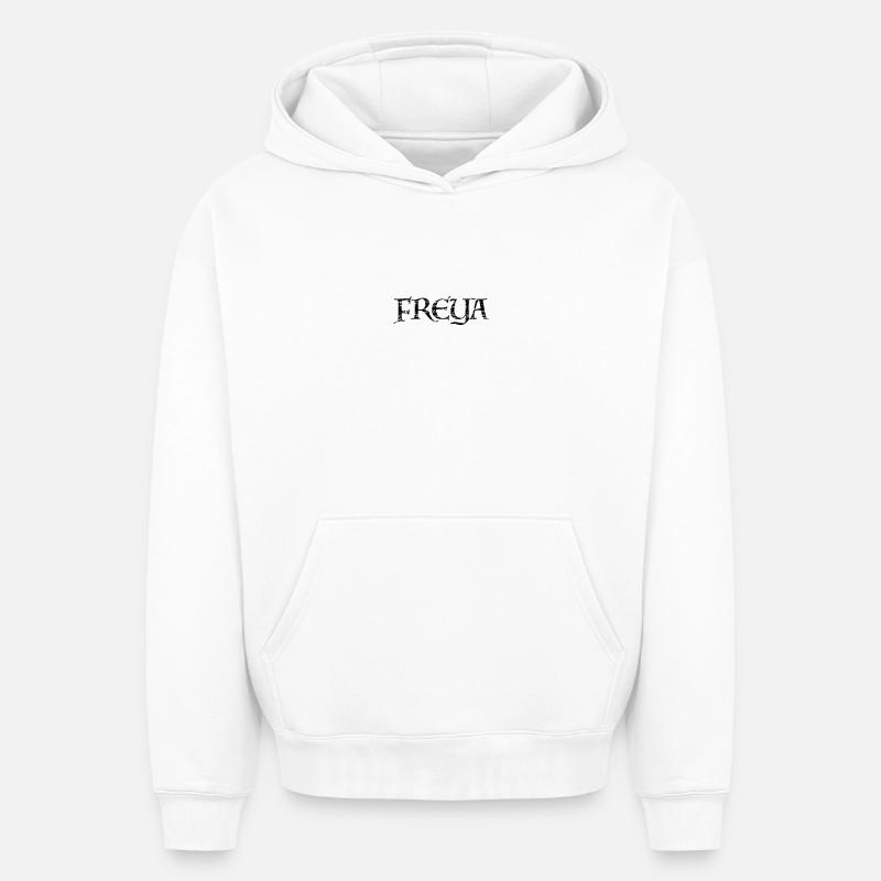 Freya - Sweat à capuche unisexe oversize épais SPREAD - blanc