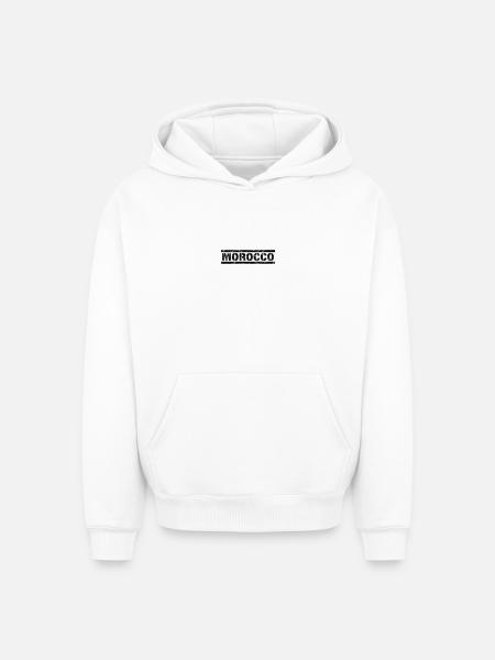 Morocco - Oversized Heavyweight Unisex Hoodie - white