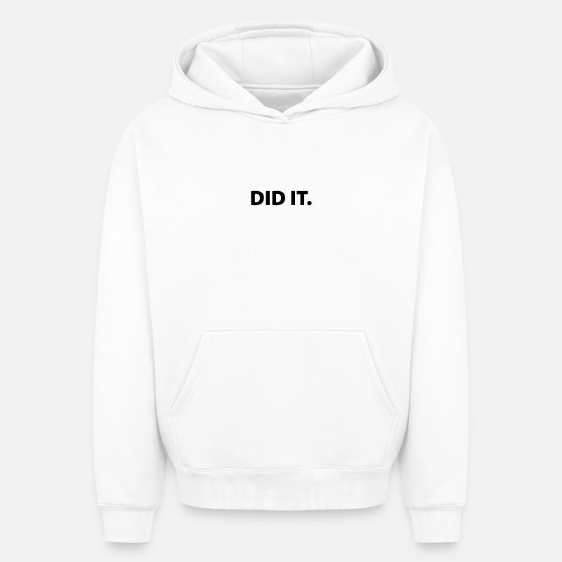 Did it - Sweat à capuche unisexe oversize épais SPREAD - blanc