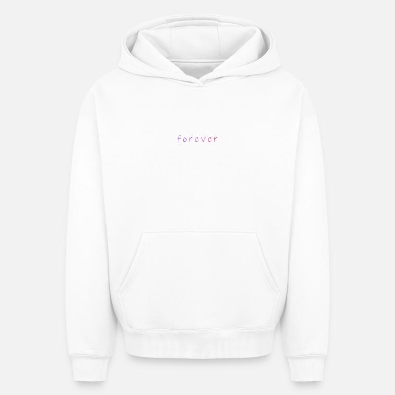 Forever - Sweat à capuche unisexe oversize épais SPREAD - blanc