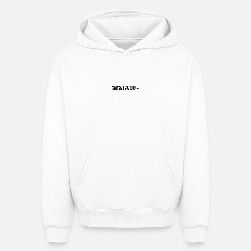 Le MMA - Sweat à capuche unisexe oversize épais SPREAD - blanc