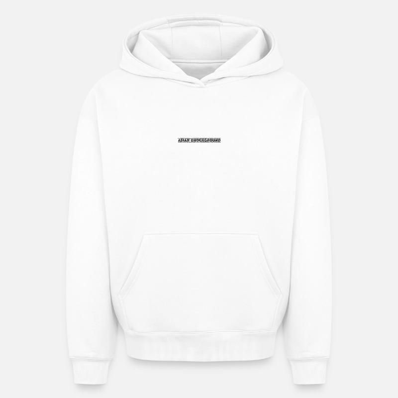 Underground asiatique - Sweat à capuche unisexe oversize épais SPREAD - blanc