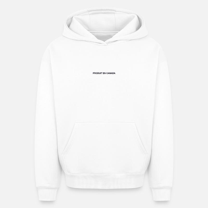 Canada, Canada - Sweat à capuche unisexe oversize épais SPREAD - blanc
