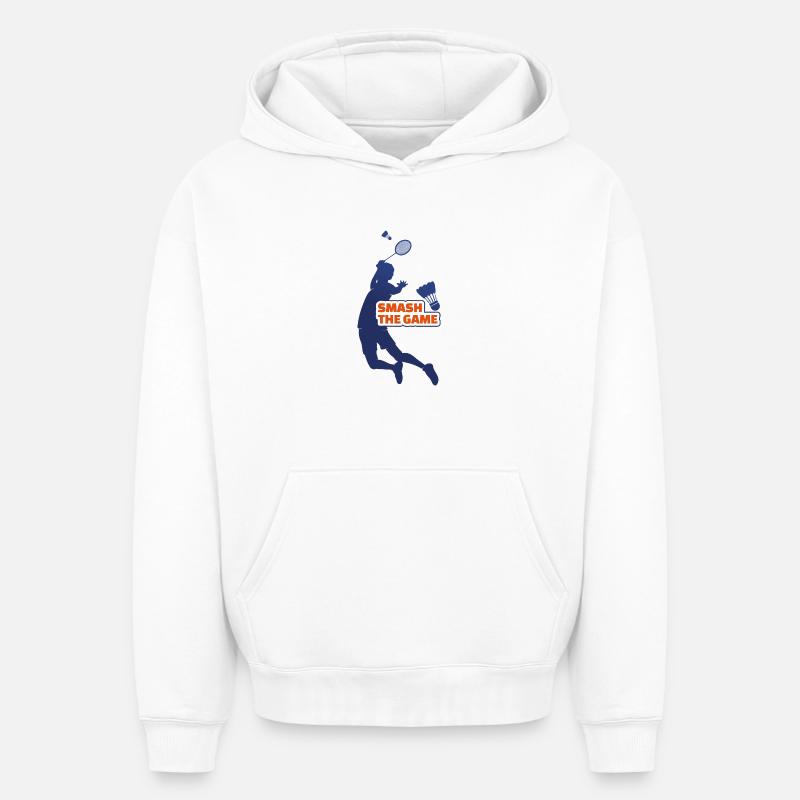 Smash the game by Helfspawn - Sweat à capuche unisexe oversize épais SPREAD - blanc