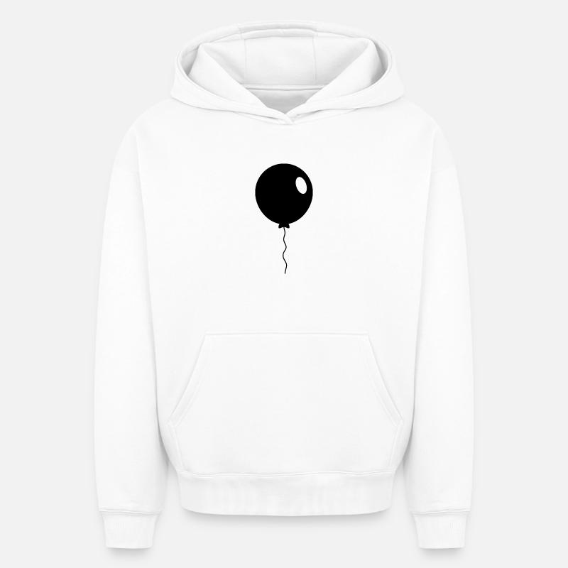 Ballon - Sweat à capuche unisexe oversize épais SPREAD - blanc