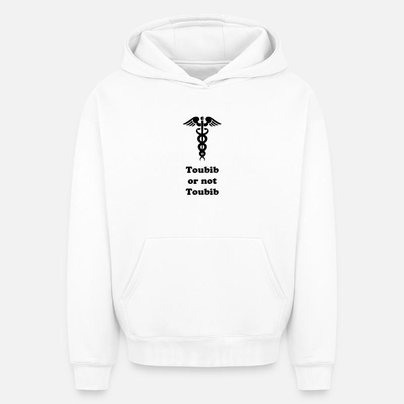 Toubib or not toubib ? - Sweat à capuche unisexe oversize épais SPREAD - blanc