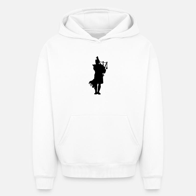 Scotsman - Sweat à capuche unisexe oversize épais SPREAD - blanc