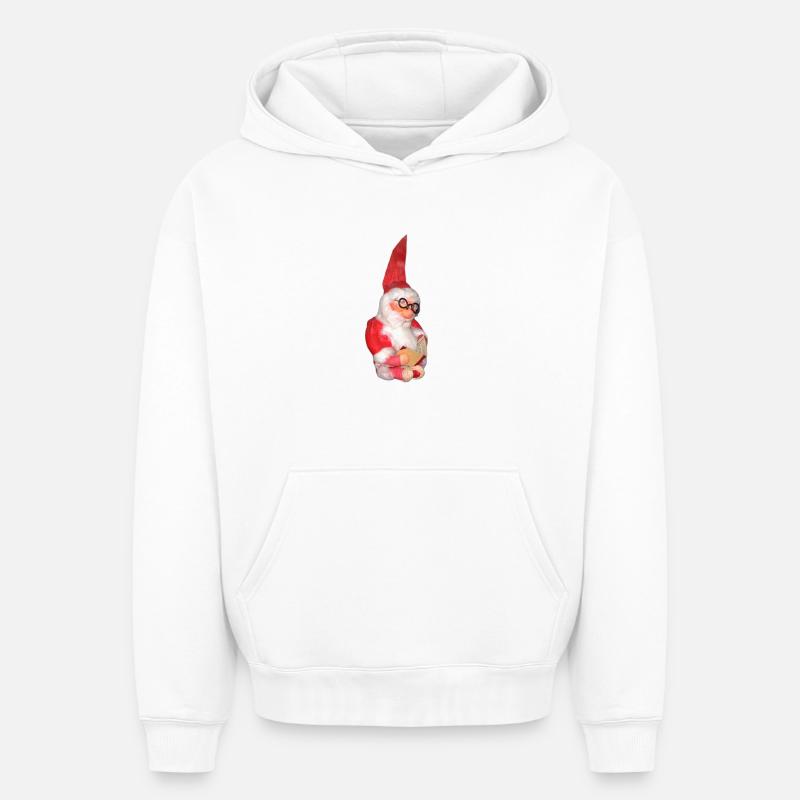 Lutin - Sweat à capuche unisexe oversize épais SPREAD - blanc