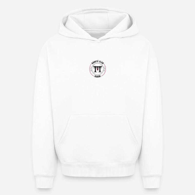 My Design - Sweat à capuche unisexe oversize épais SPREAD - blanc