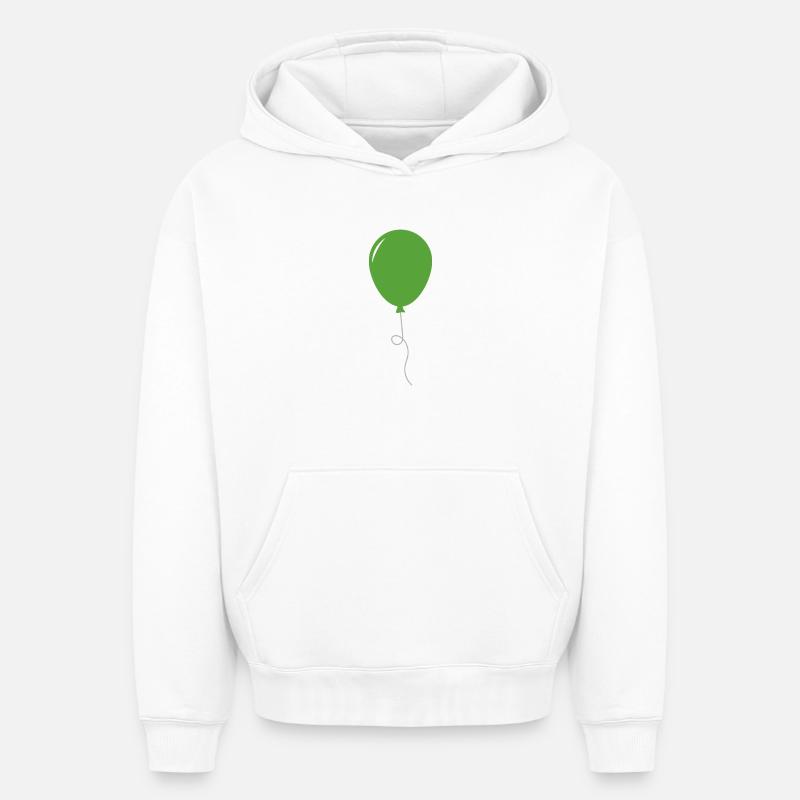 Ballon - Sweat à capuche unisexe oversize épais SPREAD - blanc
