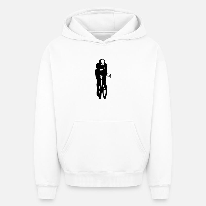 Coureur - Sweat à capuche unisexe oversize épais SPREAD - blanc