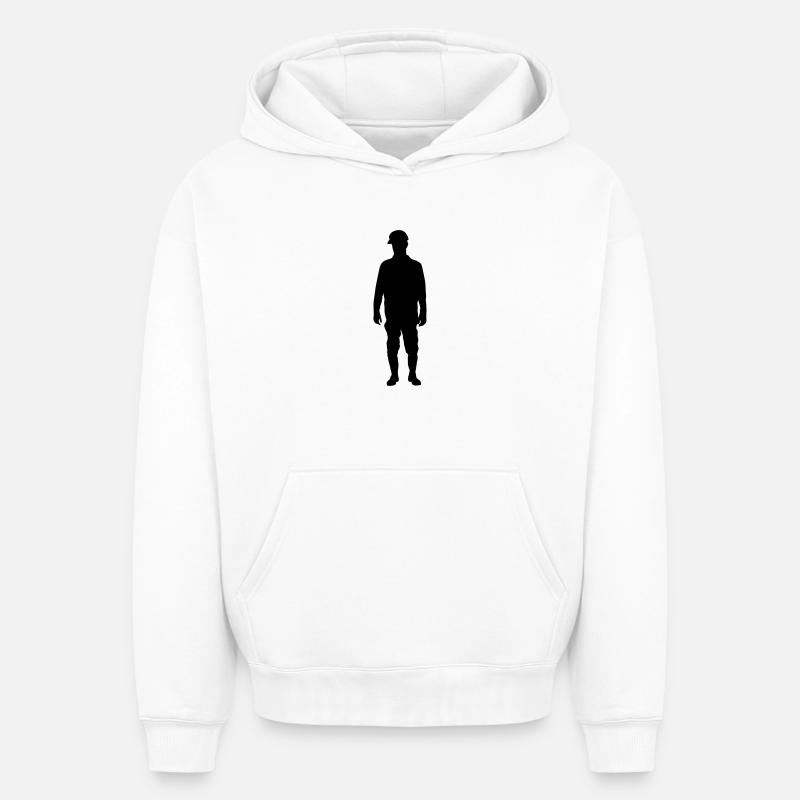 Surintendant de chantier – Terrain - Sweat à capuche unisexe oversize épais SPREAD - blanc