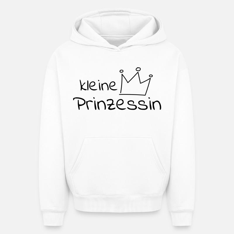 Petite princesse - Sweat à capuche unisexe oversize épais SPREAD - blanc