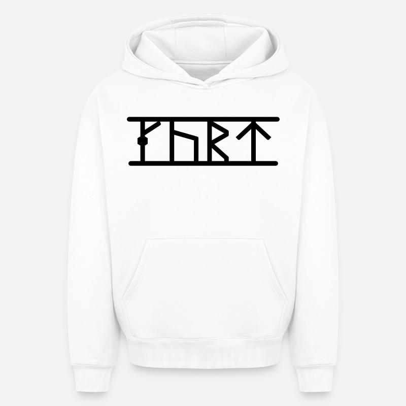 Kurt - Sweat à capuche unisexe oversize épais SPREAD - blanc