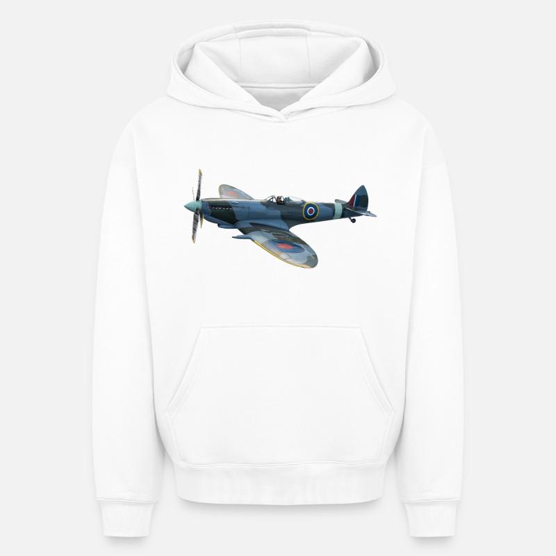 Spitfire - Sweat à capuche unisexe oversize épais SPREAD - blanc