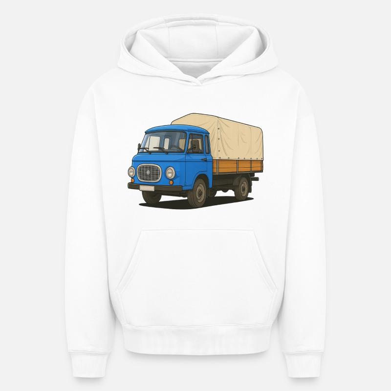 Ost-Pritsche - Oversized Heavyweight Unisex Hoodie - Weiß