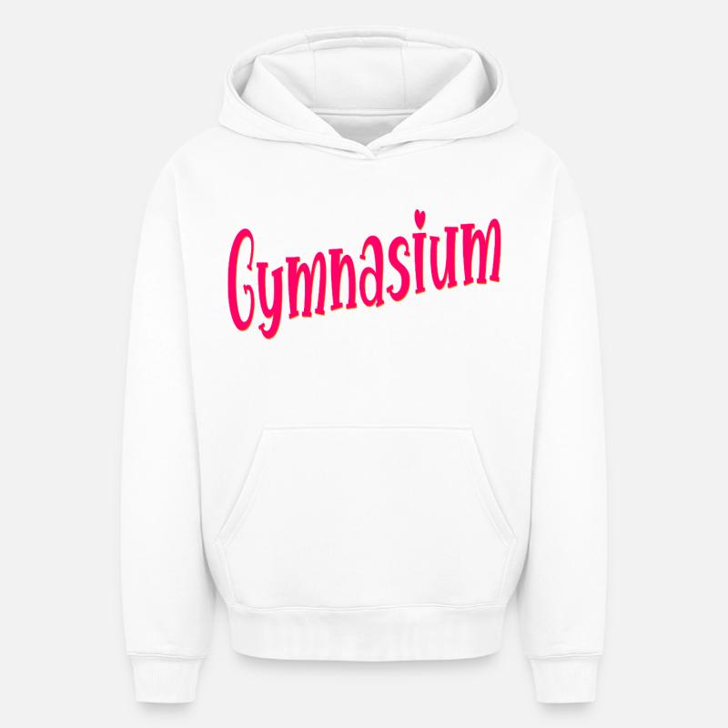 Changement d’école École grammaticale - Sweat à capuche unisexe oversize épais SPREAD - blanc