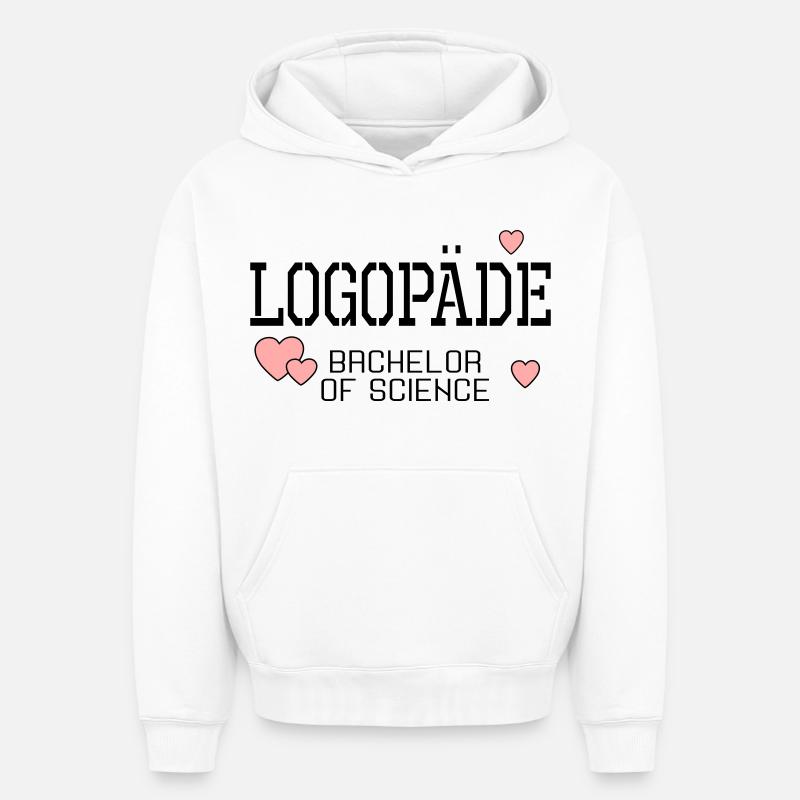 Logopäde Bachelor-Studium Logopädie - Oversized Heavyweight Unisex Hoodie - Weiß