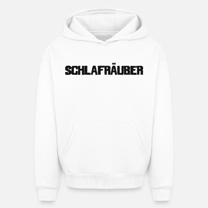 Voleurs de sommeil - Sweat à capuche unisexe oversize épais SPREAD - blanc