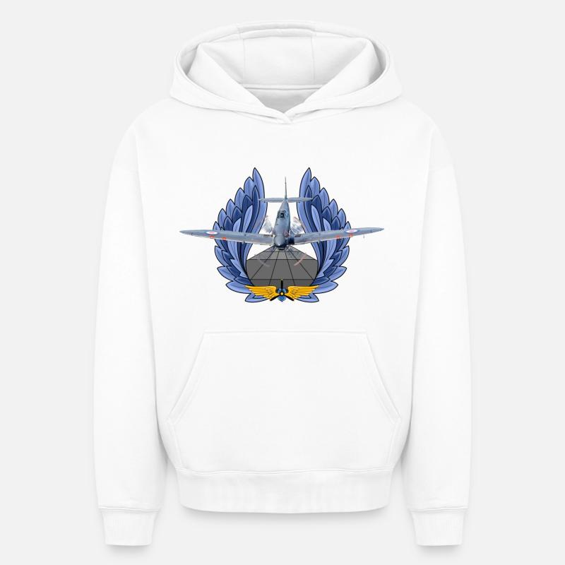 Spitfire - Sweat à capuche unisexe oversize épais SPREAD - blanc