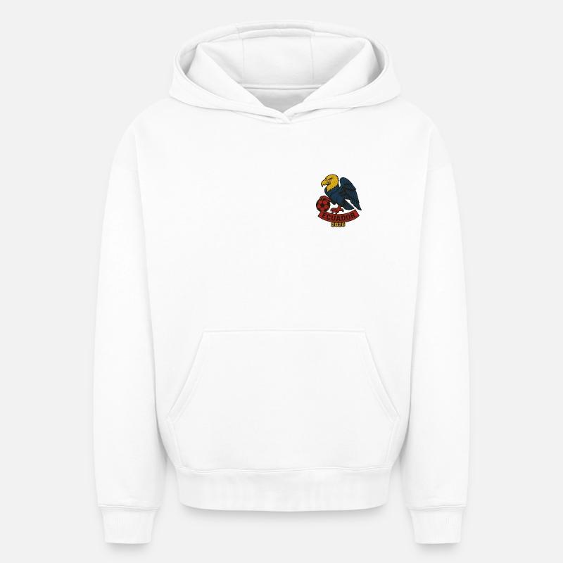 ÉQUATEUR 2026 - Sweat à capuche unisexe oversize épais SPREAD - blanc