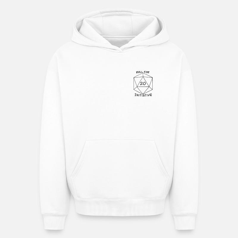 Lancer l’initiative - Sweat à capuche unisexe oversize épais SPREAD - blanc