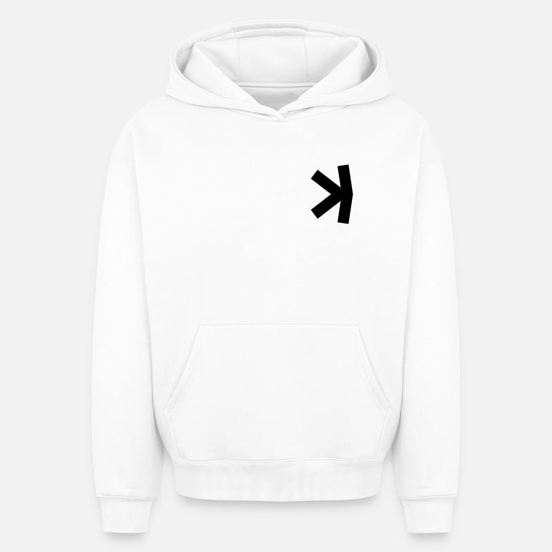 Kaspa - KAS - Sweat à capuche unisexe oversize épais SPREAD - blanc