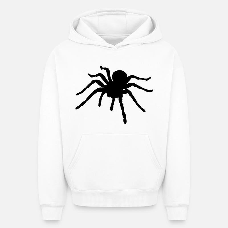 Spiders rampants - Sweat à capuche unisexe oversize épais SPREAD - blanc