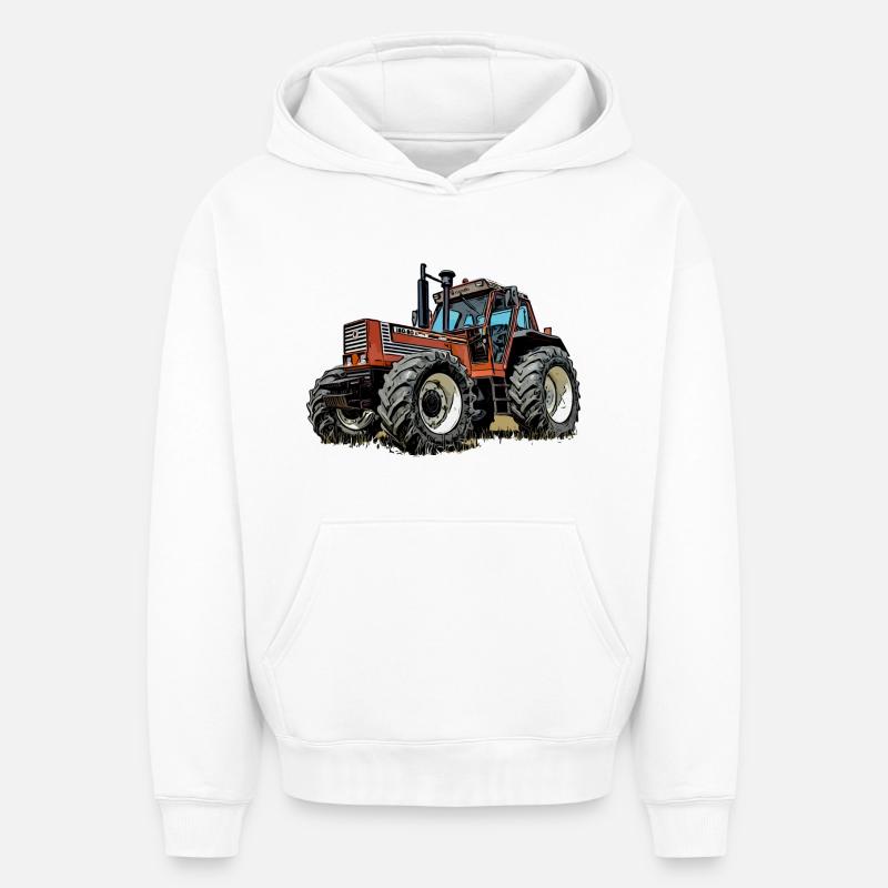 Ackerbeast 100 - Oversized Heavyweight Unisex Hoodie - Weiß