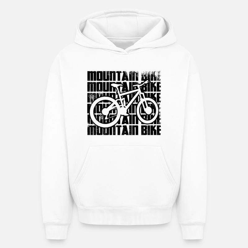 VTT - Sweat à capuche unisexe oversize épais SPREAD - blanc