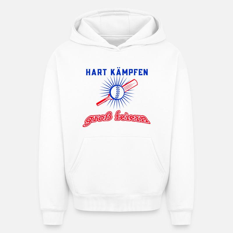 LUTTE ACHARNÉE - Sweat à capuche unisexe oversize épais SPREAD - blanc