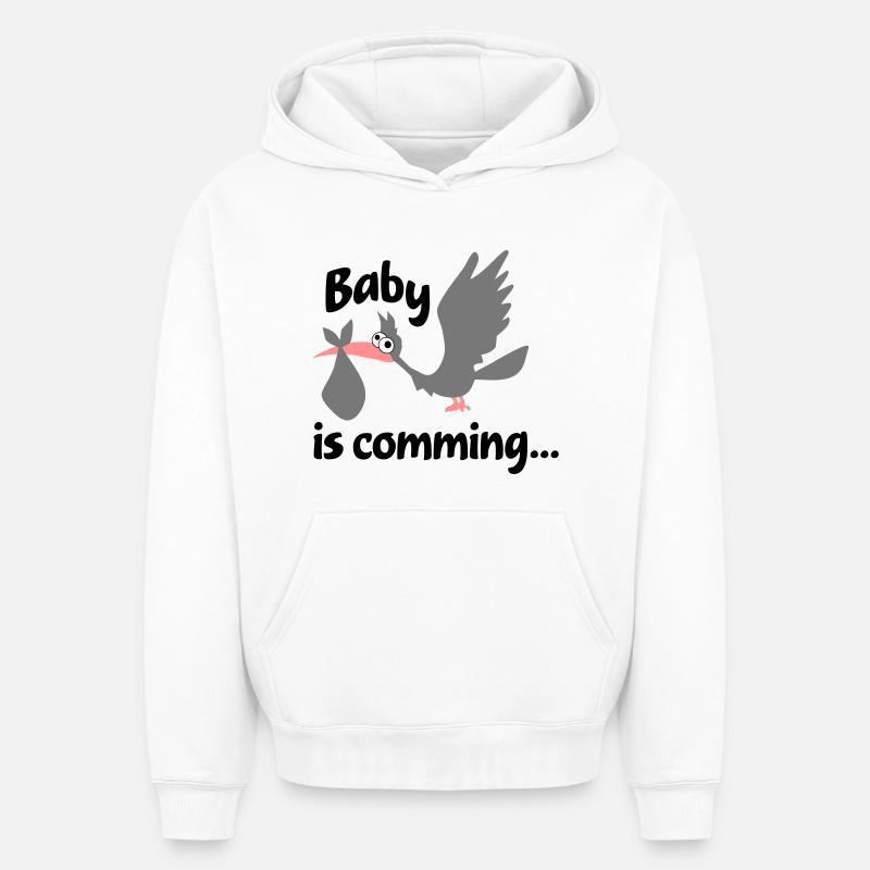 bébé - Sweat à capuche unisexe oversize épais SPREAD - blanc