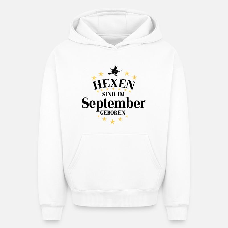Hexen September - Oversized Heavyweight Unisex Hoodie - Weiß