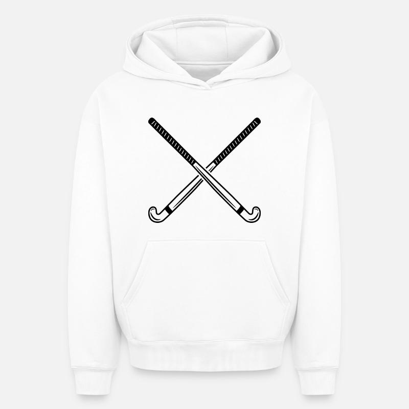 crosse - Sweat à capuche unisexe oversize épais SPREAD - blanc