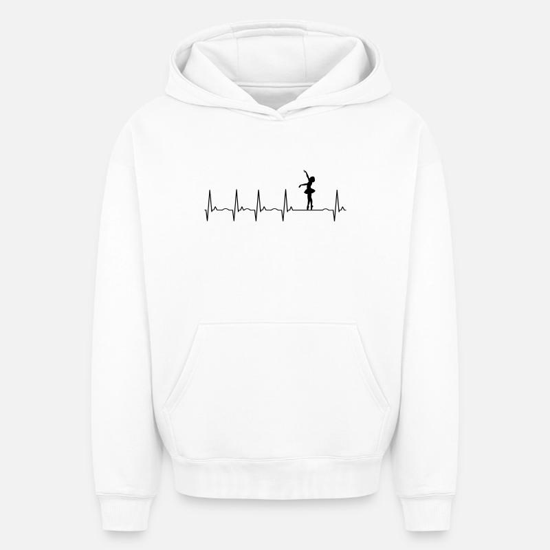 ballet - Sweat à capuche unisexe oversize épais SPREAD - blanc