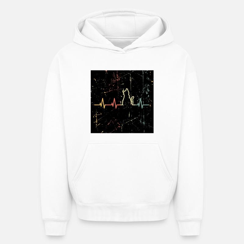 Masque pour chats - Sweat à capuche unisexe oversize épais SPREAD - blanc