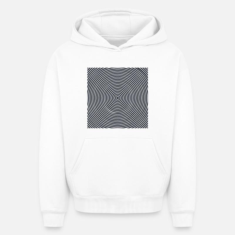 Modèle d’hypnose - Sweat à capuche unisexe oversize épais SPREAD - blanc