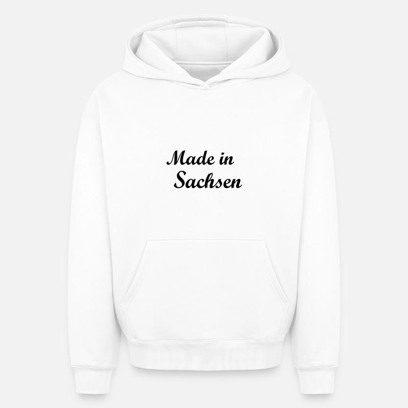 Sachsen - Oversized Heavyweight Unisex Hoodie - Weiß