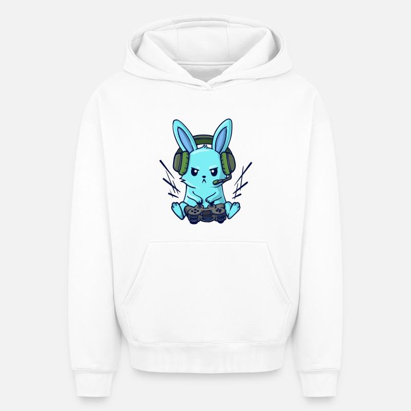Gaming Controller Zocker Konsole Videogames - Oversized Heavyweight Unisex Hoodie - Weiß