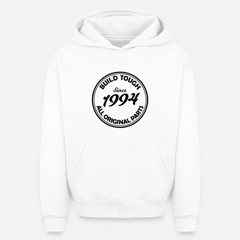 Né en 1994 - Sweat à capuche unisexe oversize épais SPREAD - blanc
