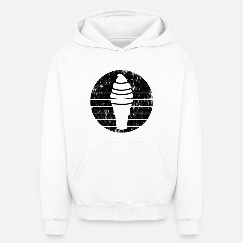Cornet - Sweat à capuche unisexe oversize épais SPREAD - blanc