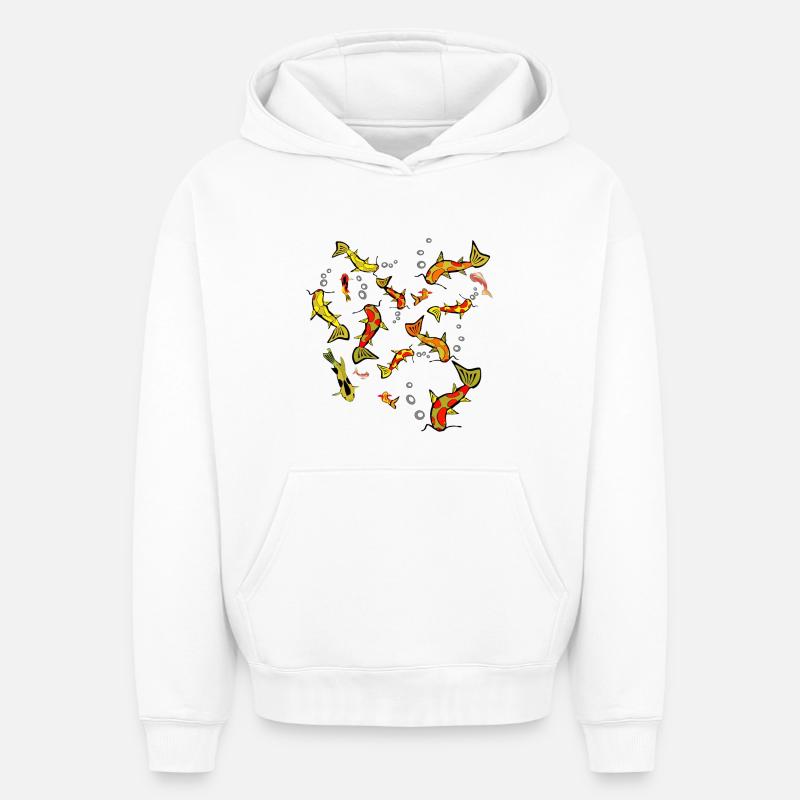 Banc - Sweat à capuche unisexe oversize épais SPREAD - blanc