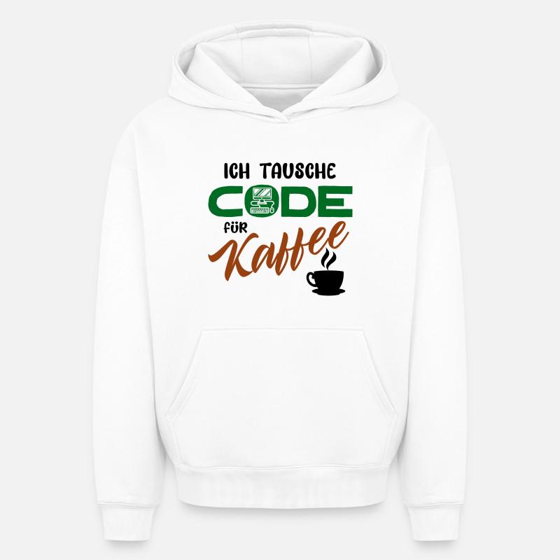 Programmierer Softwareentwickler Developer Code - Oversized Heavyweight Unisex Hoodie - Weiß