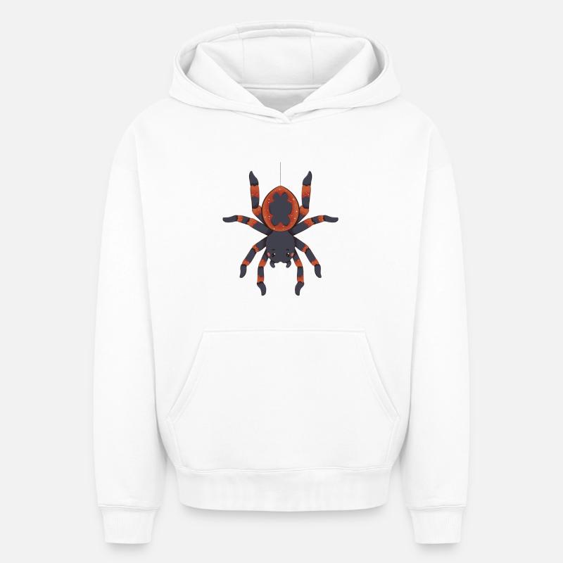 Araignée - Sweat à capuche unisexe oversize épais SPREAD - blanc